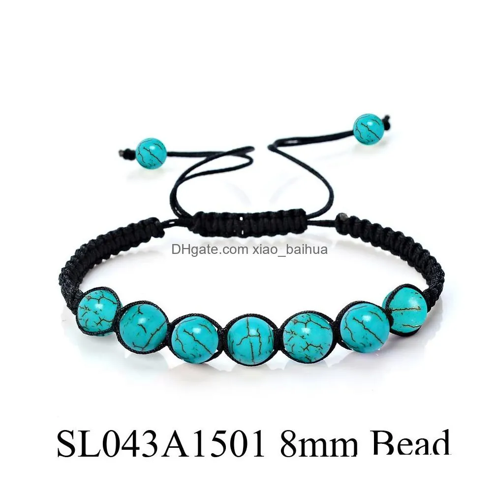 bijoux de mode 8mm perle ronde pierre verte ou dongling tigre oeil bracelet tisse bouddhiste yoga reiki energybracelets bracelets