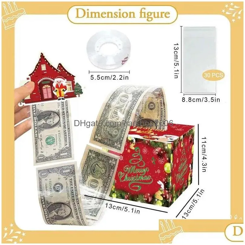 gift wrap birthday box cake atm banknote surprise topper money funny parent baking decor pull