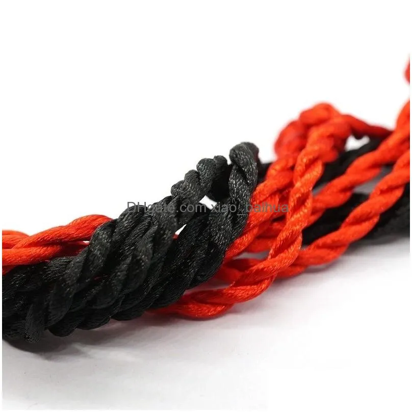 10pcs/lot handmade couple bracelet ethnic lucky red rope charm women men red/black