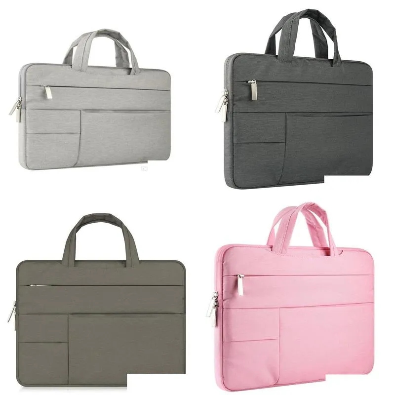 selling Waterproof Laptop Handbag Notebook Bags Men Women Handbags Canvas Computer Laptop Bags13 14 15 inch Travel Bags se3396246