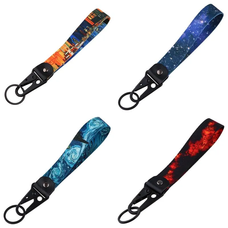Keychains & Lanyards Various Types Of Cartoon Cool Key Tag Embroidery Fobs For Motorcycles Cars Bag Backpack Keychain Fashion Ring Gi Ot9Tx