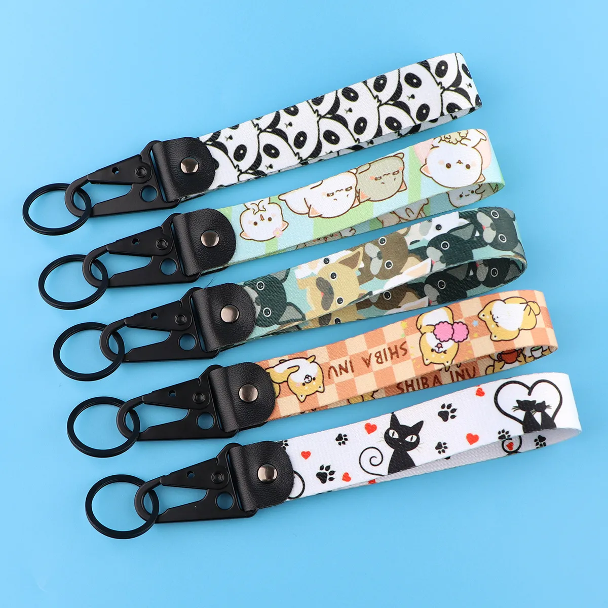 Keychains & Lanyards Various Types Of Cartoon Cool Key Tag Embroidery Fobs For Motorcycles Cars Bag Backpack Keychain Fashion Ring Gi Otfp0