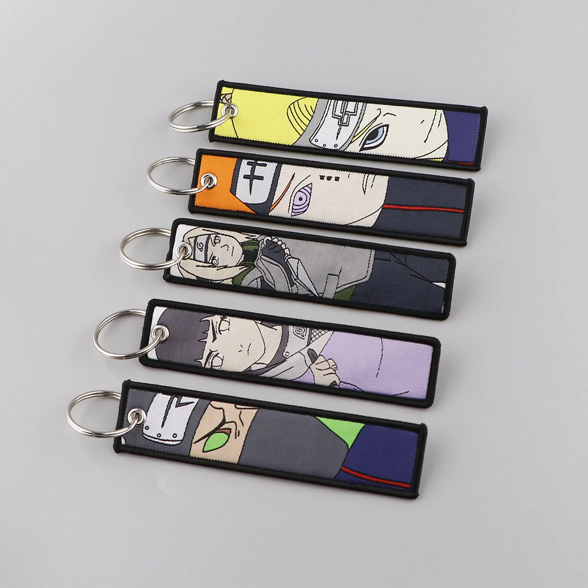 Keychains & Lanyards Various Types Of Cartoon Cool Key Tag Embroidery Fobs For Motorcycles Cars Bag Backpack Keychain Fashion Ring Gi Otd5G