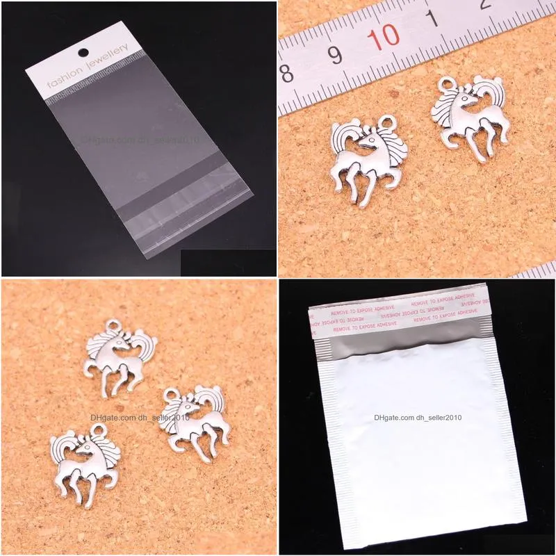Charms 94Pcs Antique Sier Plated Horse Pendants For European Bracelet Jewelry Making Diy Handmade 19X25Mm Drop Delivery Findings Compo Dhwhw