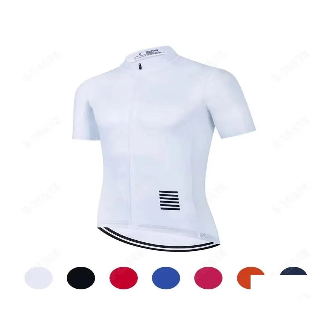 Men Cycling Jersey White Cycling Clothing Quick Dry Bicycle Short Sleeves MTB Mallot Ciclismo Enduro Shirts Bike Clothes