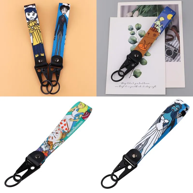 Keychains & Lanyards Various Types Of Cartoon Cool Key Tag Embroidery Fobs For Motorcycles Cars Bag Backpack Keychain Fashion Ring Gi Ottqx