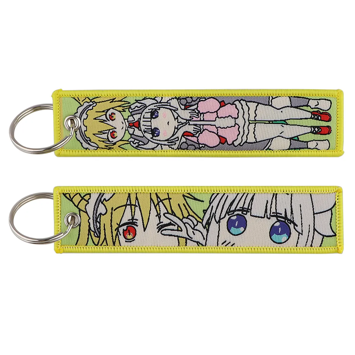 Keychains & Lanyards Various Types Of Cartoon Cool Key Tag Embroidery Fobs For Motorcycles Cars Bag Backpack Keychain Fashion Ring Gi Otmxx