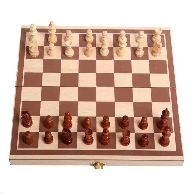 Chess Games Family Classics Chess with Foldable Board for Kids and Adults Wooden Chess Gift for Christmas Birthday Year 231031