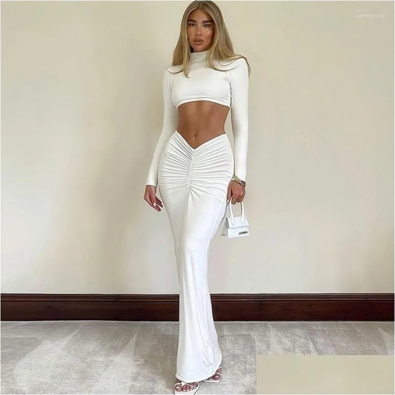 Casual Dresses Long Sleeve Cut Out Maxi Bodycon Dress Women Elegant Tight Autumn Winter Sexy Party 2023 Club Wear