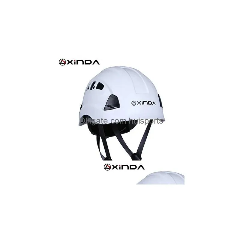 xinda professional mountaineer rock climbing helmet safety protect outdoor camping hiking riding survival kit 240223