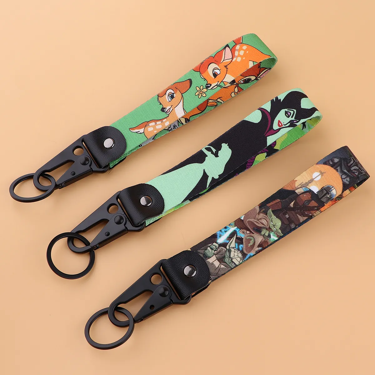 Keychains & Lanyards Various Types Of Cartoon Cool Key Tag Embroidery Fobs For Motorcycles Cars Bag Backpack Keychain Fashion Ring Gi Ottqx