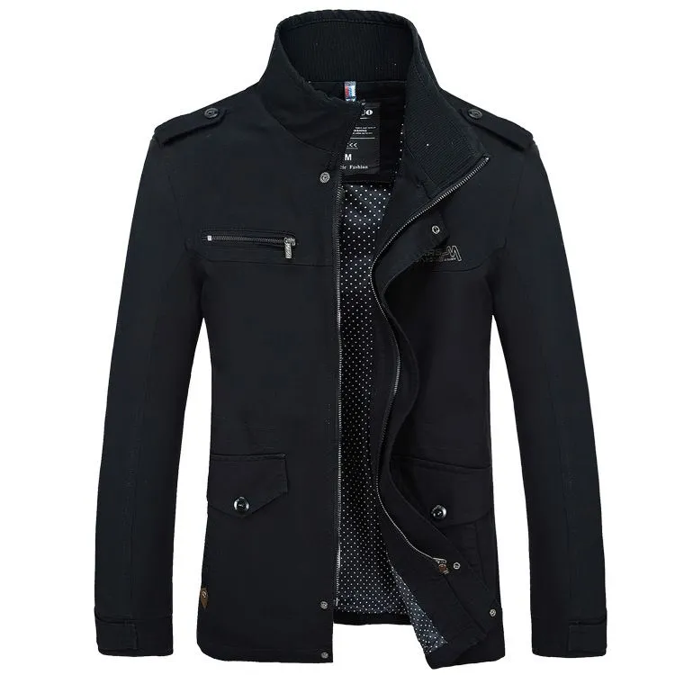 Riinr Drop Shipping New Arrival Male Jacket Slim Fit High Quality Mens Autumn Clothing Man Jackets