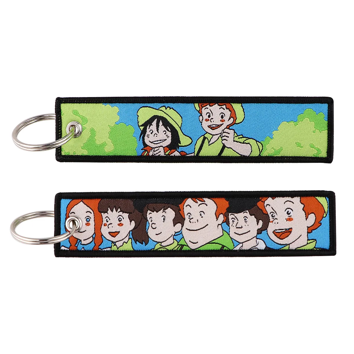 Keychains & Lanyards Various Types Of Cartoon Cool Key Tag Embroidery Fobs For Motorcycles Cars Bag Backpack Keychain Fashion Ring Gi Ot2Ak