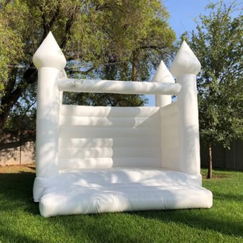 outdoor activities 13x13ft-4x4m Inflatable Wedding Bounce white pink black House Birthday aniversary party Jumper Bouncy Castle for adults and