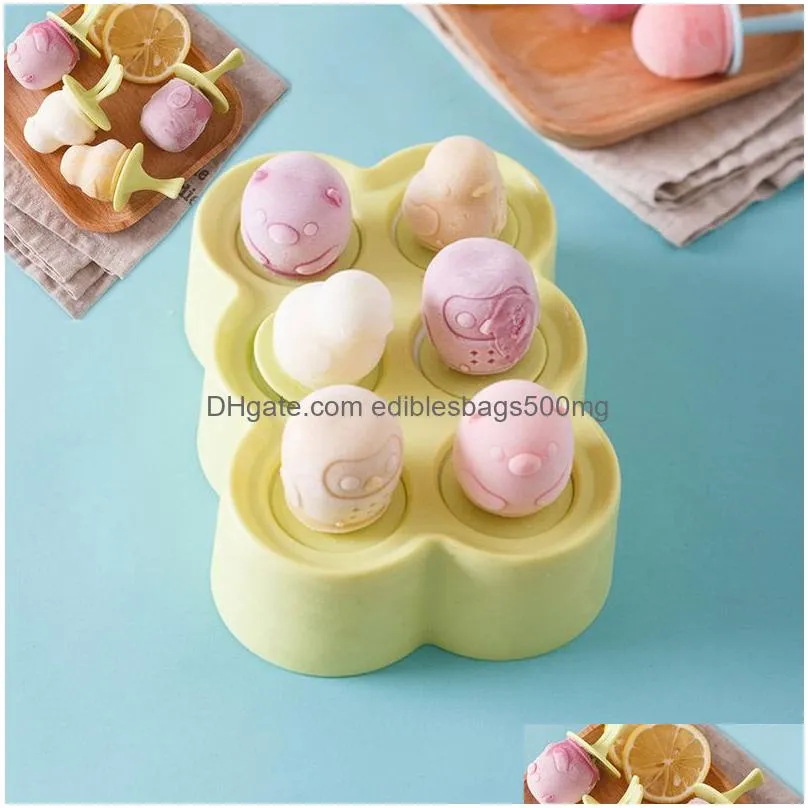 childrens silicone ice cream mold mini ice cream mold home popsicle ball diy mold homemade ice block popsicle mold