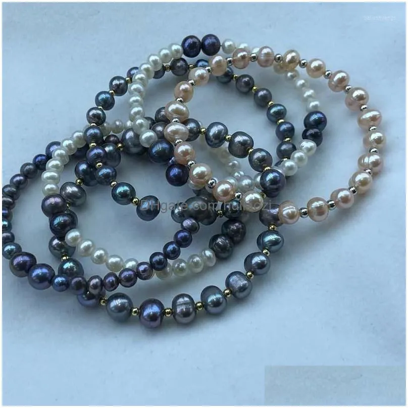 strand wholesale 25 pcs mixed style genuine pearl bracelets for party gifts