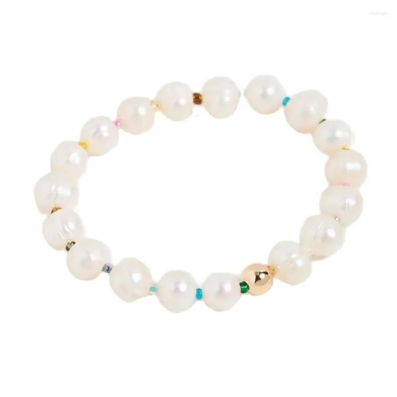 Strand Vlen Natural Freshwater Pearl Bracelet For Women Jewelry Gift Friends Boho Stretch Pulseras Mujer