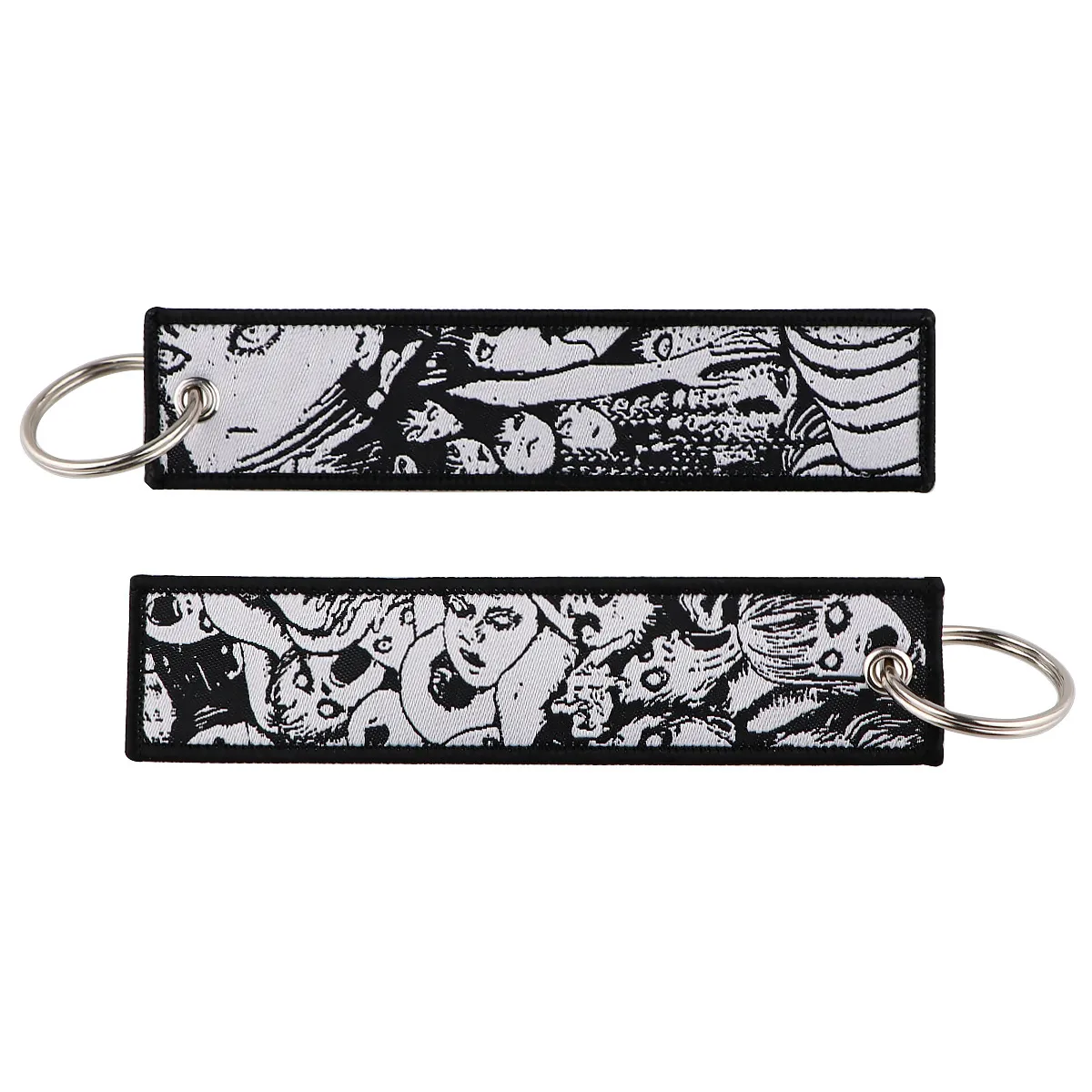 Keychains & Lanyards Various Types Of Cartoon Cool Key Tag Embroidery Fobs For Motorcycles Cars Bag Backpack Keychain Fashion Ring Gi Otvgy