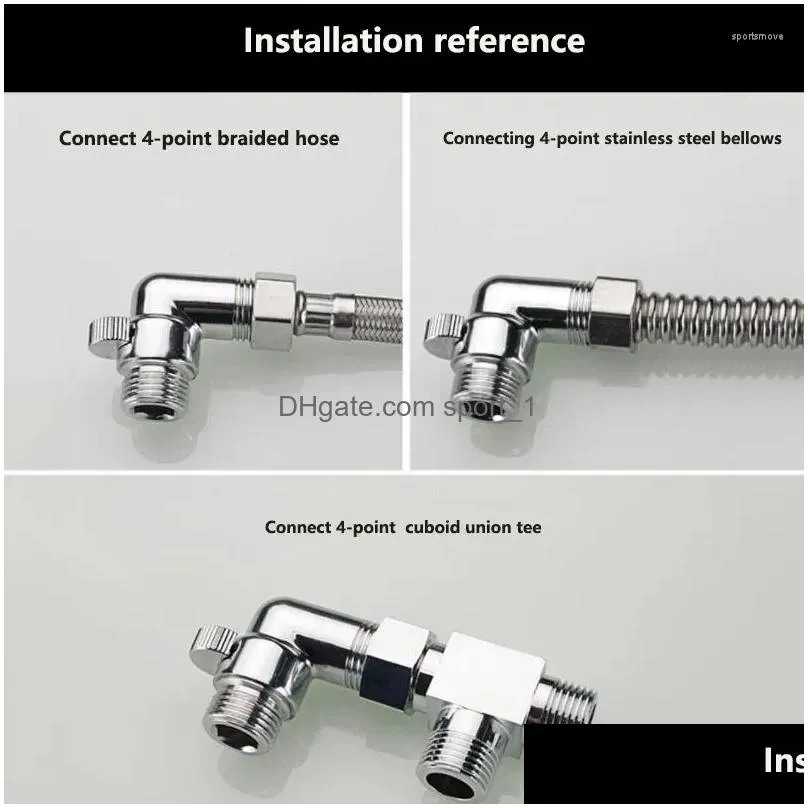 bathroom sink faucets mini-angle valve full copper 1/2 short flexible internal and external wire connector small-angle wall-mounted