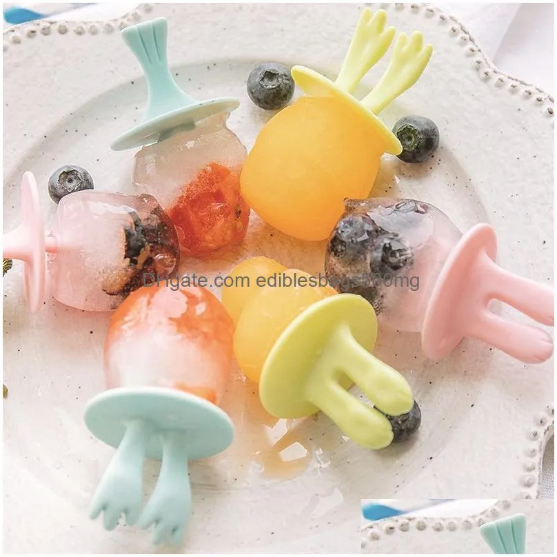 childrens silicone ice cream mold mini ice cream mold home popsicle ball diy mold homemade ice block popsicle mold