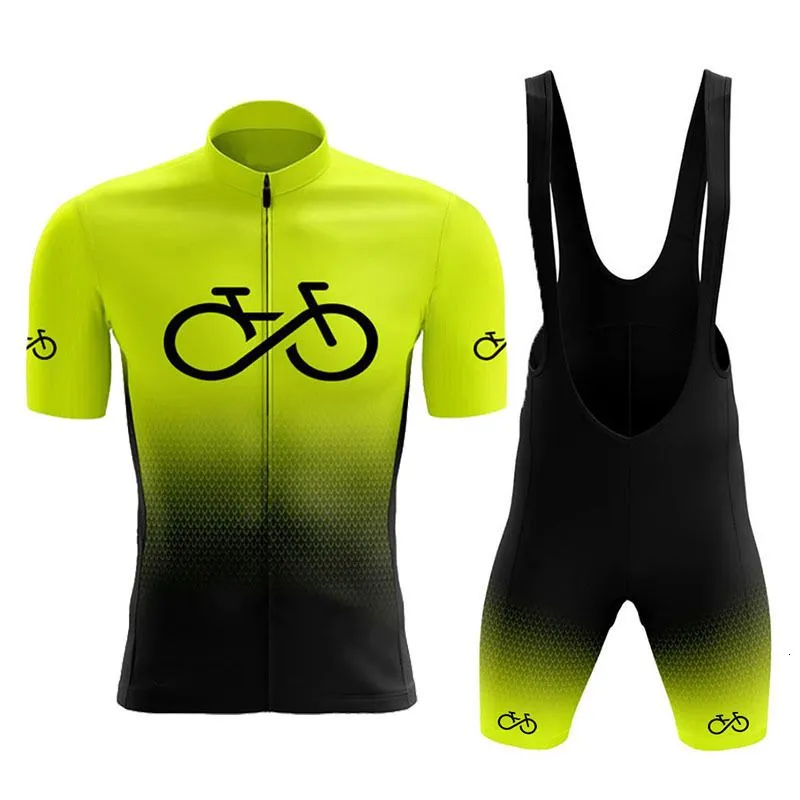 Sets Cycling Jersey Sets 2023 Summer Men`s Clothing Shorts Mtb Cycle Complete Male Uniform Road Jacket Pants Gel Bicycle Suit Sports