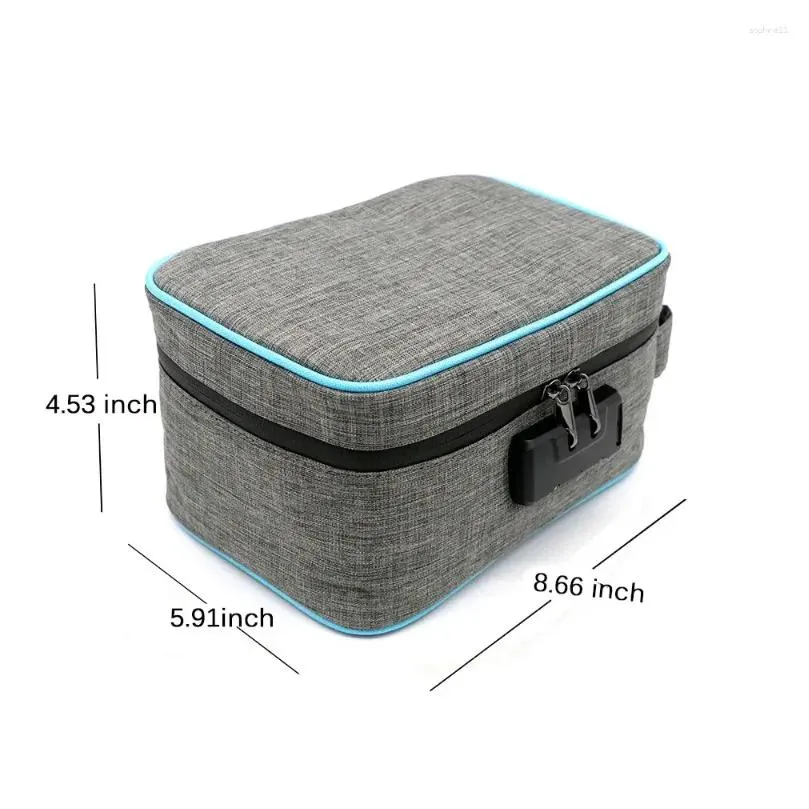 Storage Bags Smell Proof Bag With Combination Lock Odor Stash Case Container For Herbs Box Travel Drop Delivery Dhp2L
