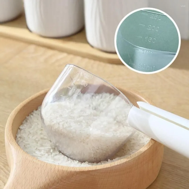 Measuring Tools Ly Kitchen Rice Spoon Mti-Function Grain Flour With Scale Large Capacity Easy To Wash Abs Material Handle Drop Deliver