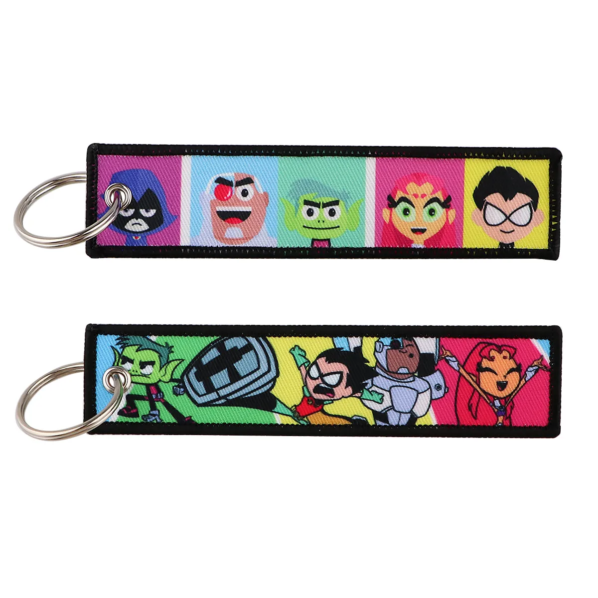 Keychains & Lanyards Various Types Of Cartoon Cool Key Tag Embroidery Fobs For Motorcycles Cars Bag Backpack Keychain Fashion Ring Gi Ot2Km