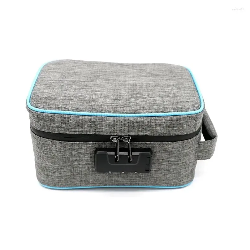 Storage Bags Smell Proof Bag With Combination Lock Odor Stash Case Container For Herbs Box Travel Drop Delivery Dhp2L