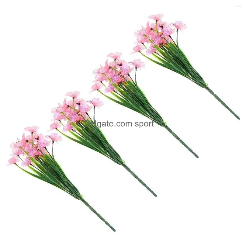 decorative flowers flower artificial fake stem violet bouquet wedding faux vase silk plastic violets floral branch centerpieces