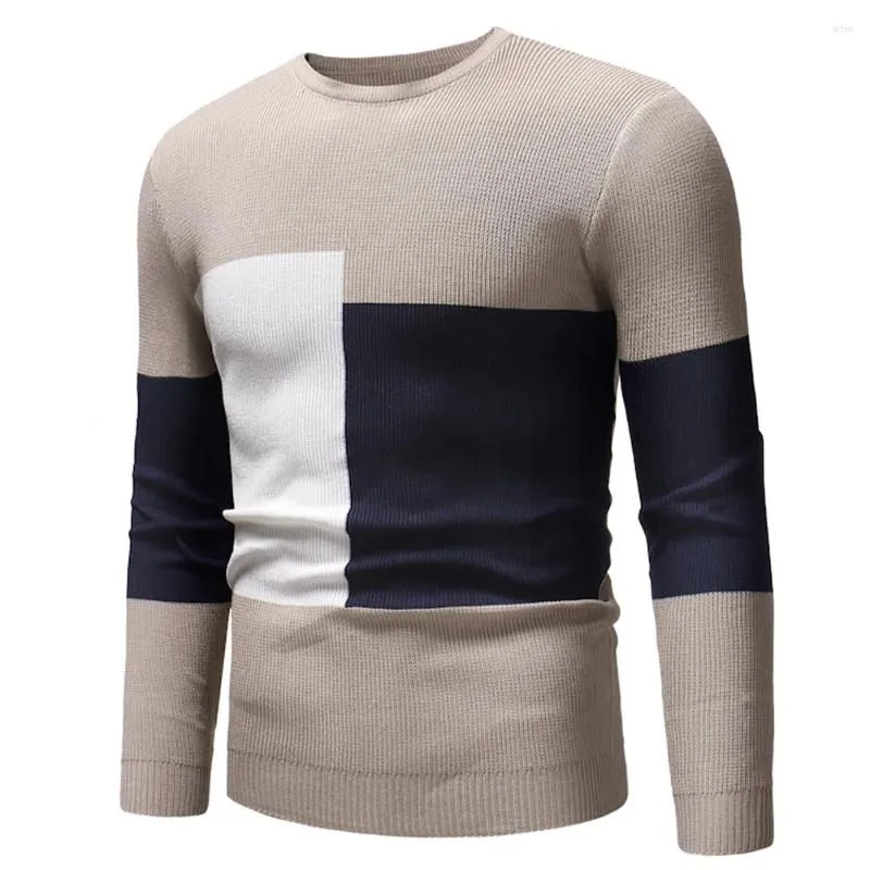 Men`s Sweaters Get That Sleek Look With Our Casual Sweater Unique Stitching Pullover Style Round Neck Designed For Slim Fit