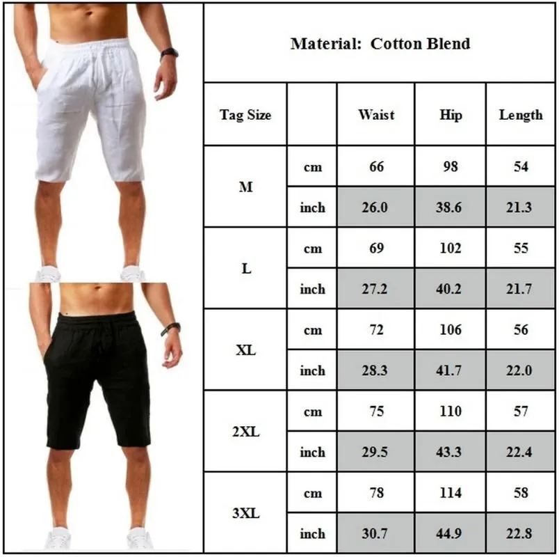 Men`s Pants Mens Solid Fitness Casual Men Loose Short Summer Soft Work Beach Shorts