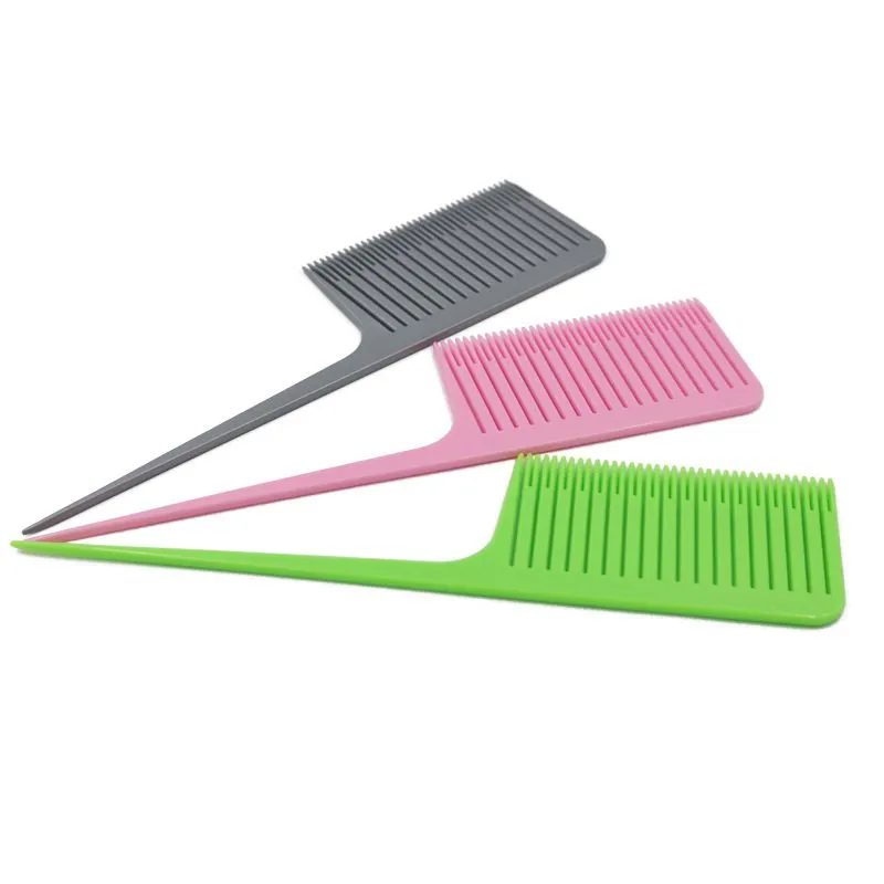 Hair brushes new high temperature resistant hairdressing comb plastic rubber needle tip tail pick dyeing comb