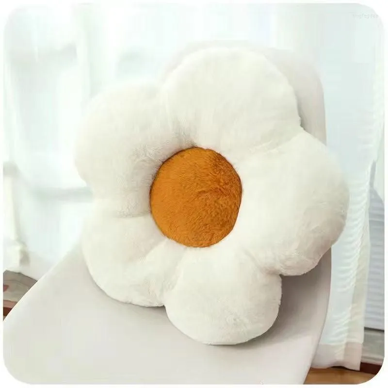 Pillow Flower Office Sedentary Waist Living Room Dining Table Chair Plush Bu Seat