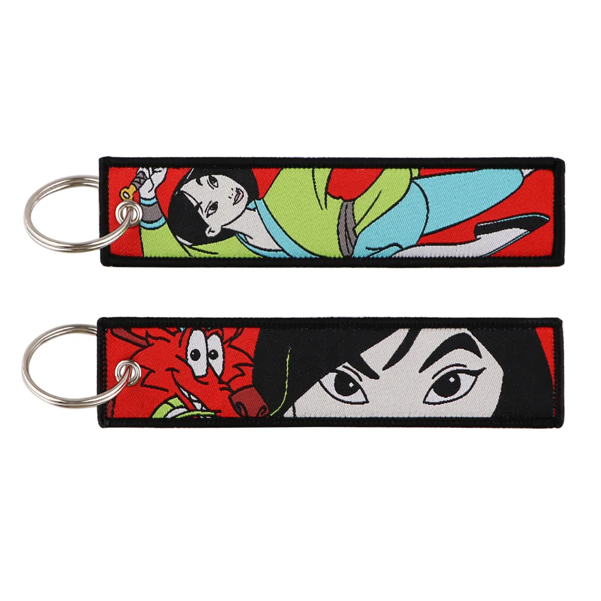 Keychains & Lanyards Various Types Of Cartoon Cool Key Tag Embroidery Fobs For Motorcycles Cars Bag Backpack Keychain Fashion Ring Gi Otitd