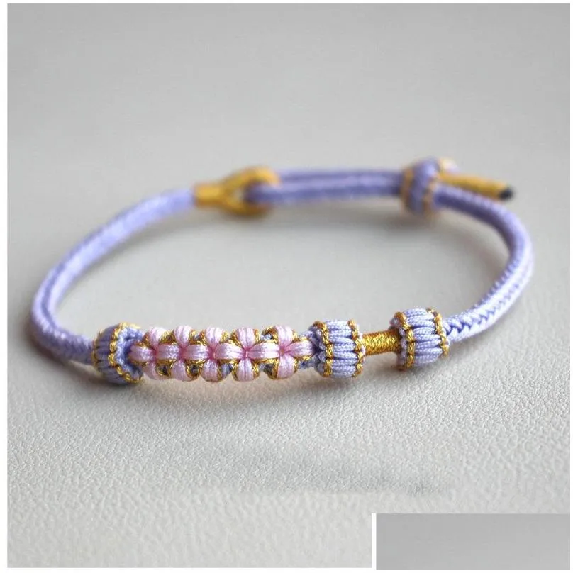 Couple keepsake colorful rope DIY handmade knit bracelet for children and adult bracelet free shipping.