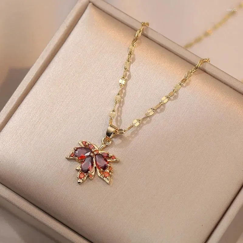 Pendant Necklaces Stylish And Beautiful Zircon Necklace Multi-Color Optional Women`s Perfect Gift For Girls Women