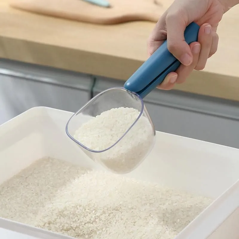 Measuring Tools Ly Kitchen Rice Spoon Mti-Function Grain Flour With Scale Large Capacity Easy To Wash Abs Material Handle Drop Deliver
