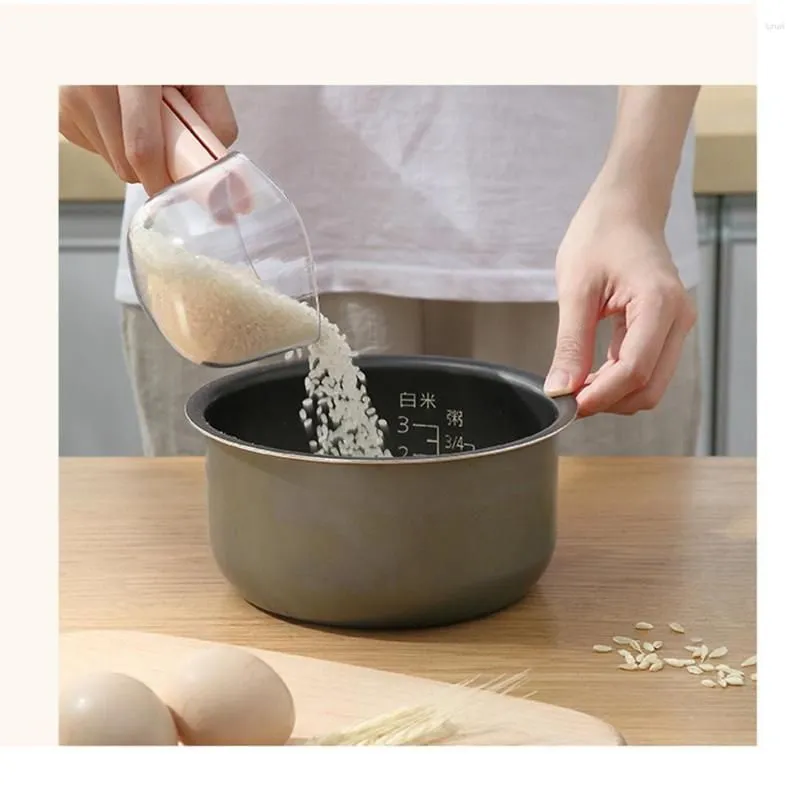 Measuring Tools Ly Kitchen Rice Spoon Mti-Function Grain Flour With Scale Large Capacity Easy To Wash Abs Material Handle Drop Deliver