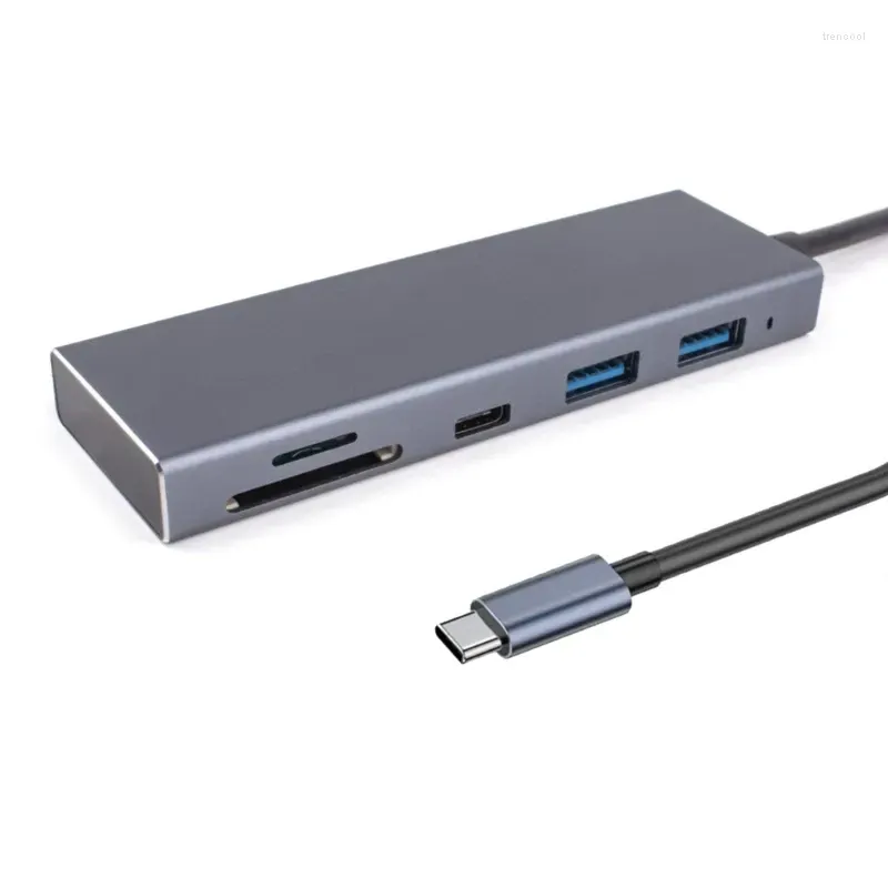 Hub 5 In 1 USB Adapter 3.0 Card Reader To USB3.1 Docking Station Dock
