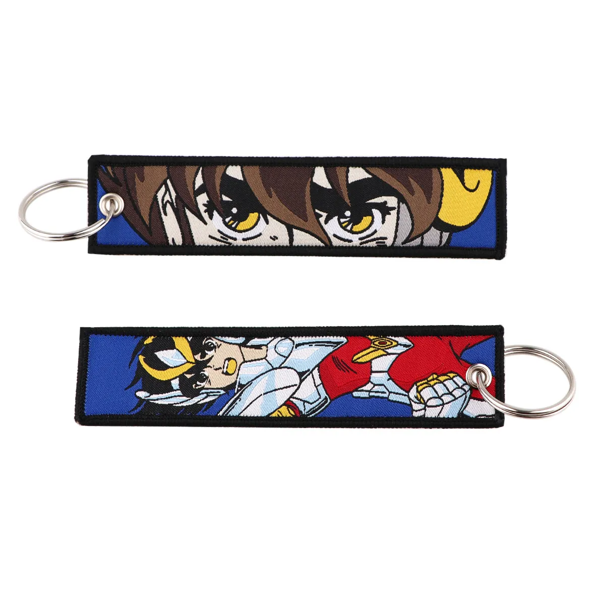 Keychains & Lanyards Various Types Of Cartoon Cool Key Tag Embroidery Fobs For Motorcycles Cars Bag Backpack Keychain Fashion Ring Gi Otvau