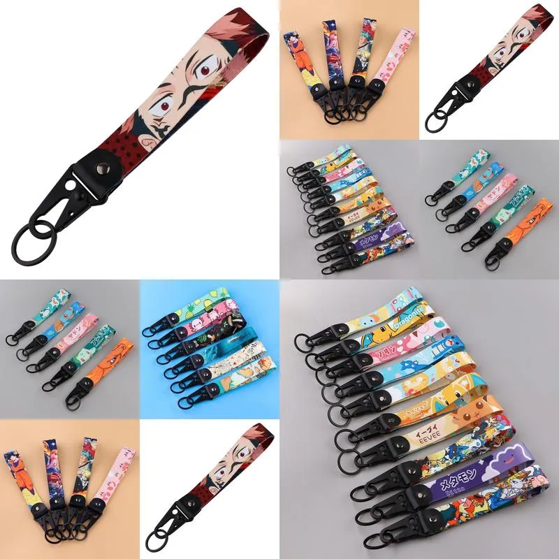 Keychains & Lanyards Various Types Of Cartoon Cool Key Tag Embroidery Fobs For Motorcycles Cars Bag Backpack Keychain Fashion Ring Gi Otng6