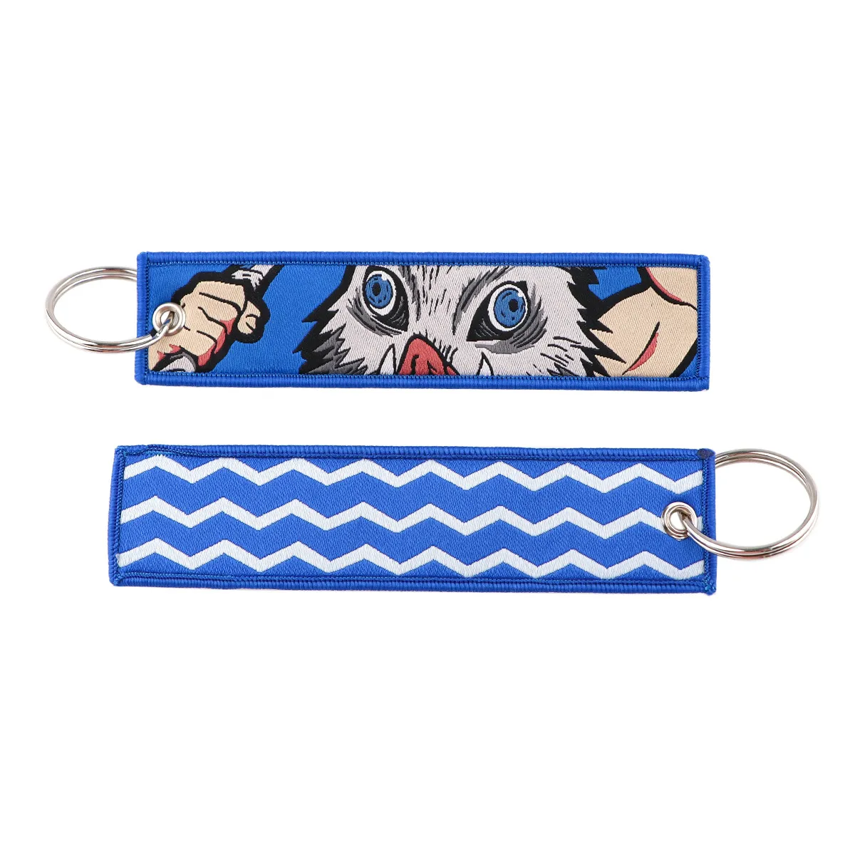 Keychains & Lanyards Various Types Of Cartoon Cool Key Tag Embroidery Fobs For Motorcycles Cars Bag Backpack Keychain Fashion Ring Gi Otwem