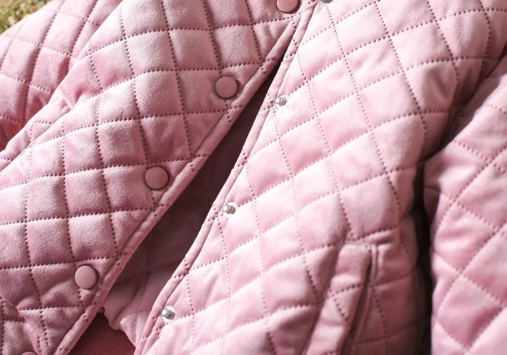 Jackets New Girls Pink Jacket Kids designer clothes Girl Fashion long sleeve Warm Outwear children Winter casual Coat Clothing