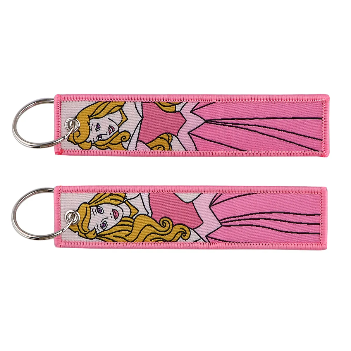 Keychains & Lanyards Various Types Of Cartoon Cool Key Tag Embroidery Fobs For Motorcycles Cars Bag Backpack Keychain Fashion Ring Gi Otitd