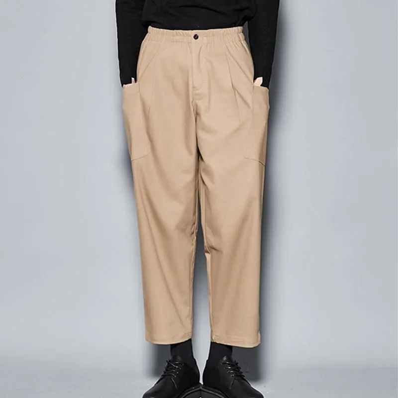 Japanese Cut Yamamoto Style, Loose Men And Women Casual Harem Trousers Wide Leg Nine Sub-trousers Street Style Men`s Pants