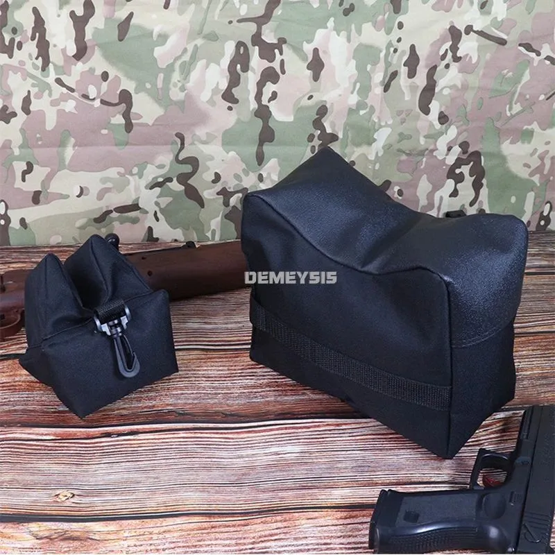Bags Tactical Sniper Shooting Gun Rest Bag Set Front & Rear Rifle Target Bench Unfilled Stand Support Sandbag No Sand Hunting Bag