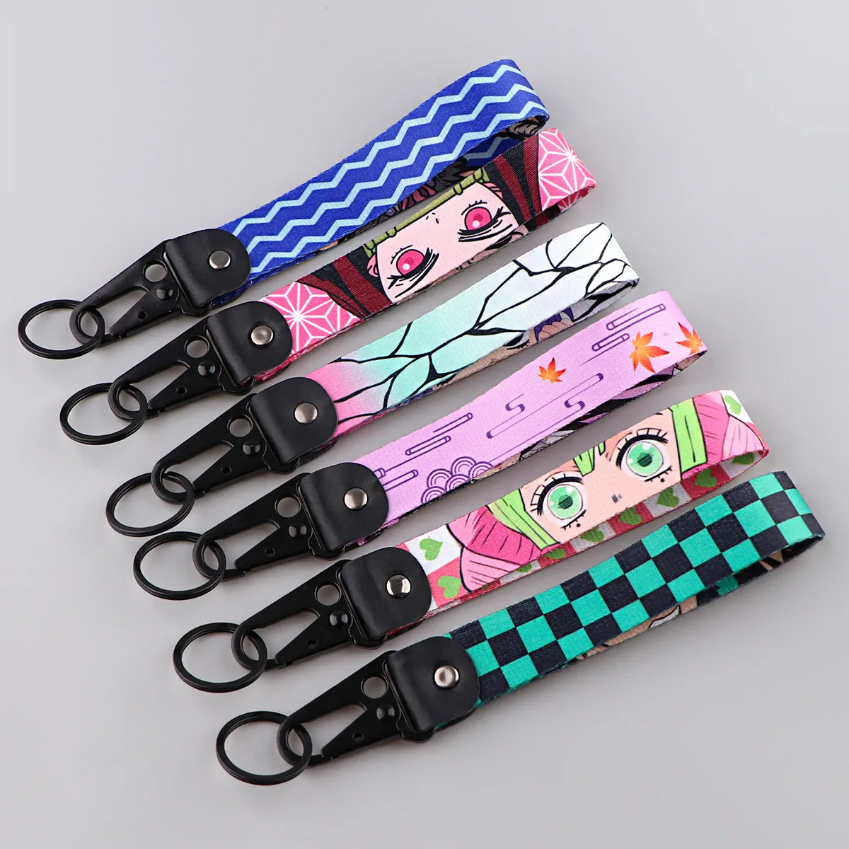 Keychains & Lanyards Various Types Of Cartoon Cool Key Tag Embroidery Fobs For Motorcycles Cars Bag Backpack Keychain Fashion Ring Gi Otyd0