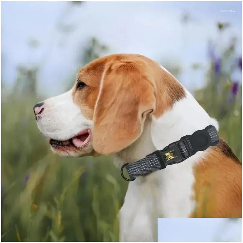 Dog Collars & Leashes Pet Gps Tracking Collar Device Locator Kitten Cat Lightweight Adjustable Camera Drop Delivery Home Garden Suppli Dhspz