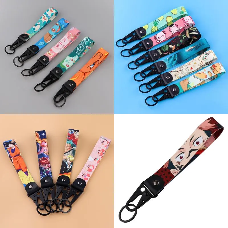 Keychains & Lanyards Various Types Of Cartoon Cool Key Tag Embroidery Fobs For Motorcycles Cars Bag Backpack Keychain Fashion Ring Gi Otng6
